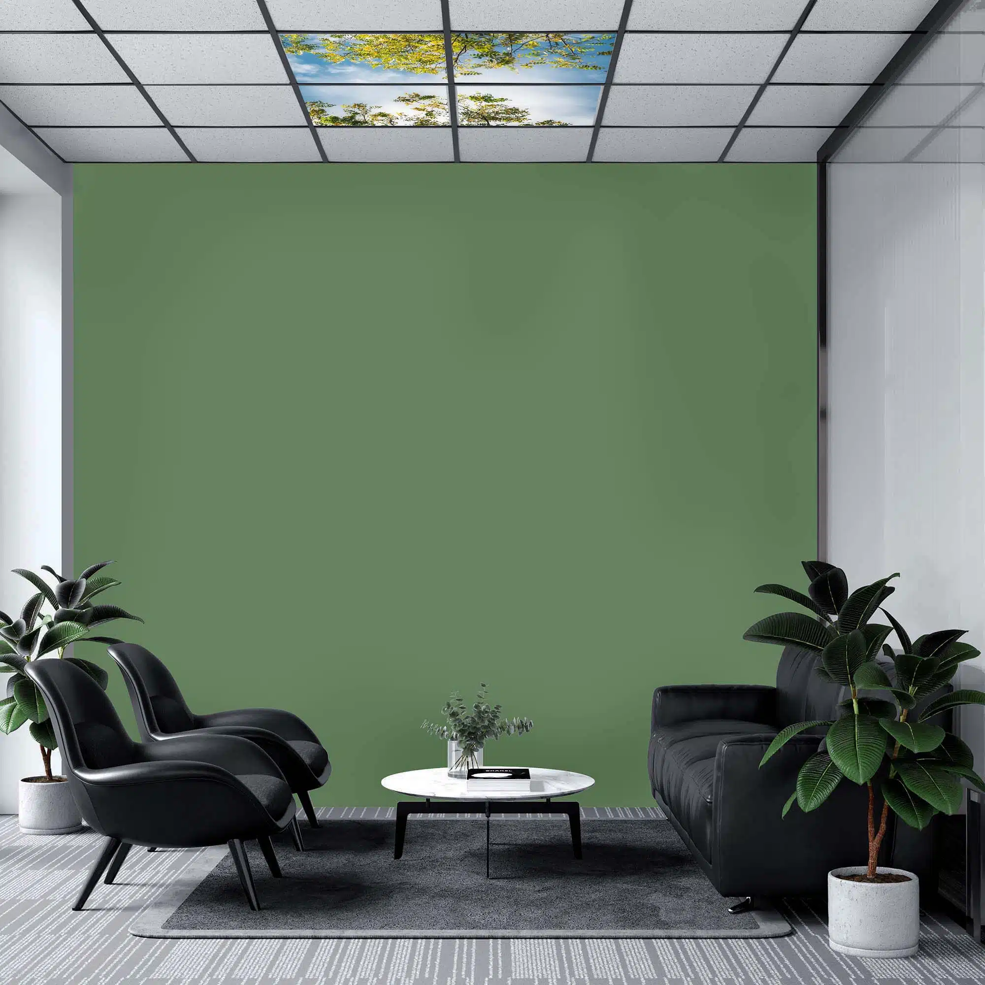 Panneau LED arbres éteint Panneau LED arbres éteint