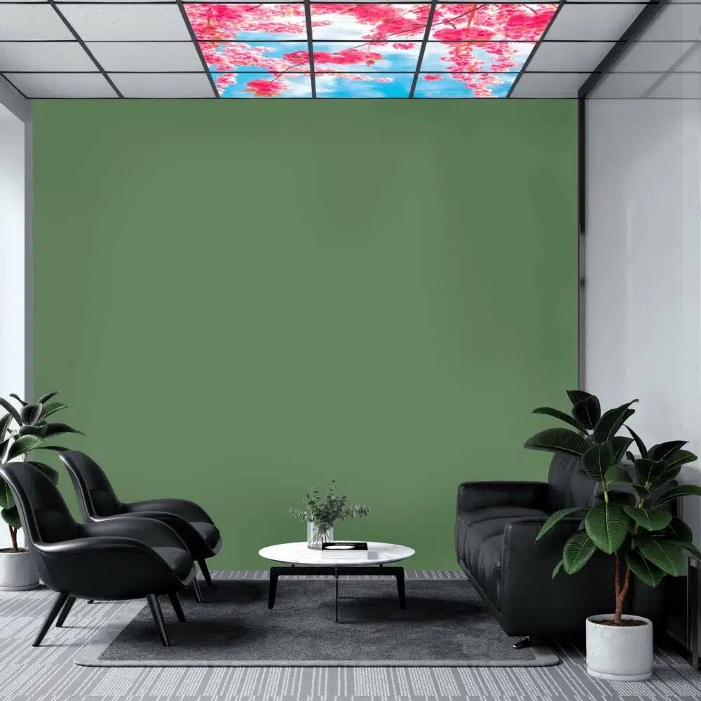 Panneau LED ciel et fleurs éteint