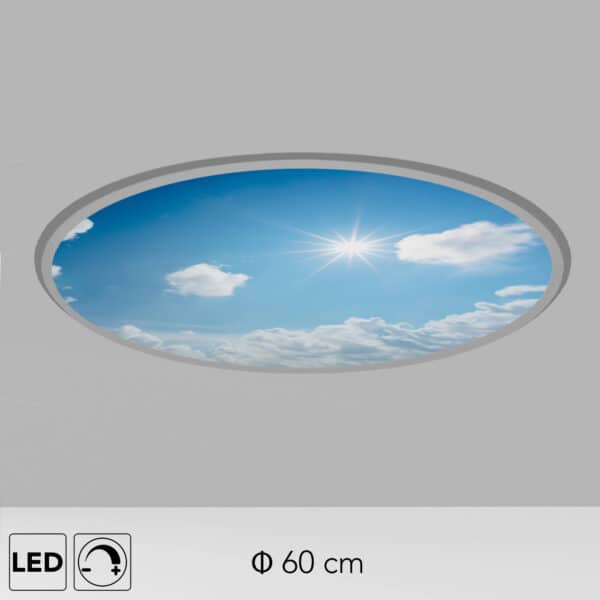 Plafonnier soleil rond