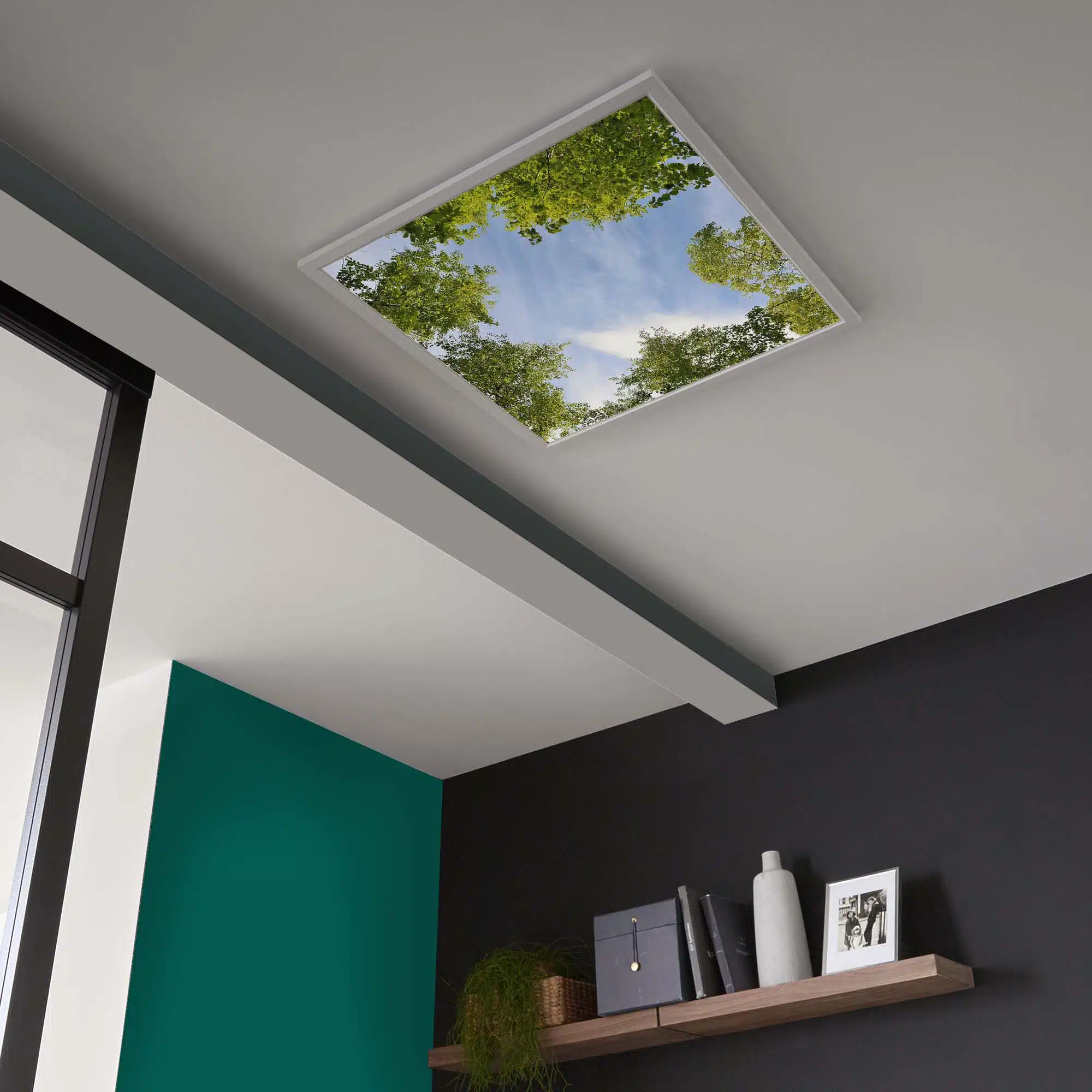 Plafonnier trouée forestière éteint