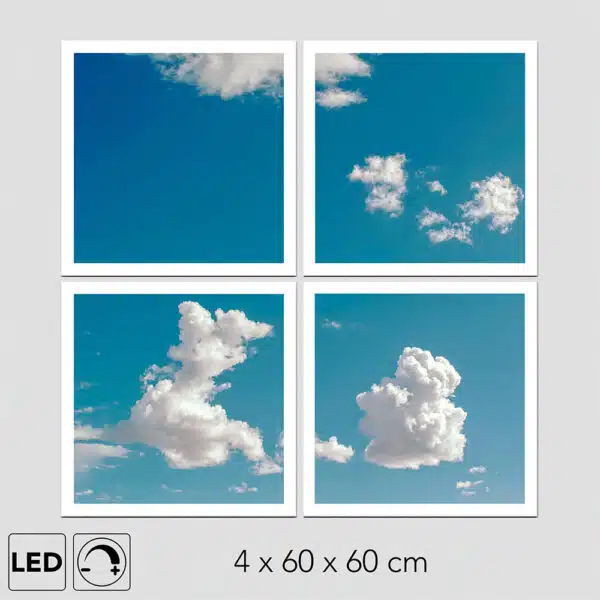 Panneau LED ciel azur