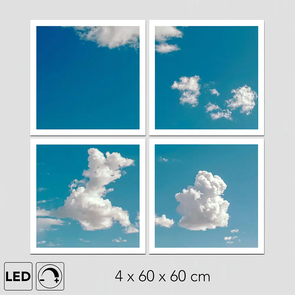 Panneau LED ciel azur