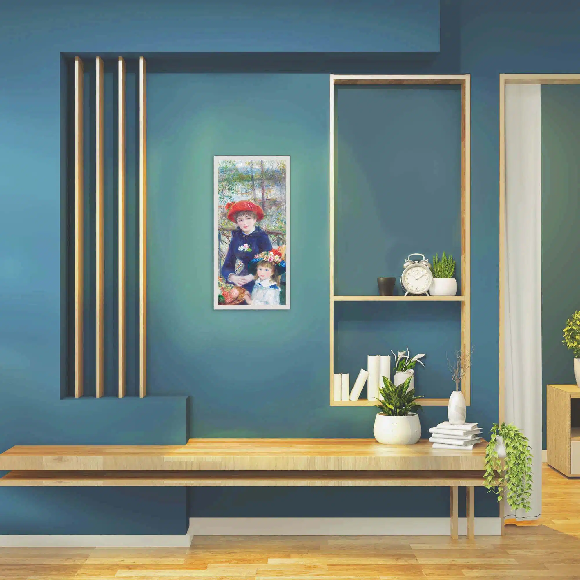 Applique murale deux soeurs allumée Applique murale deux soeurs allumée