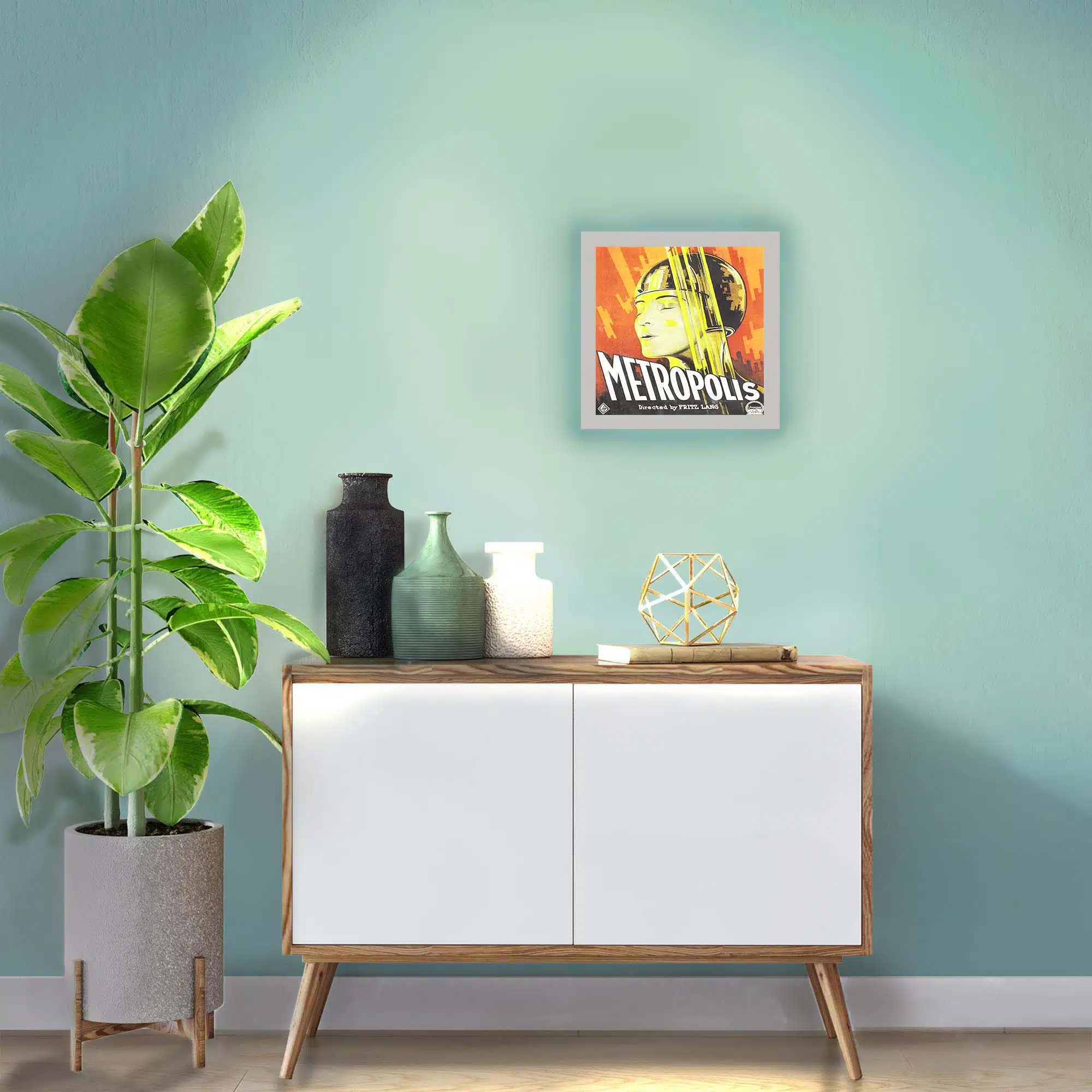 Applique murale Metropolis allumée Applique murale Metropolis allumée