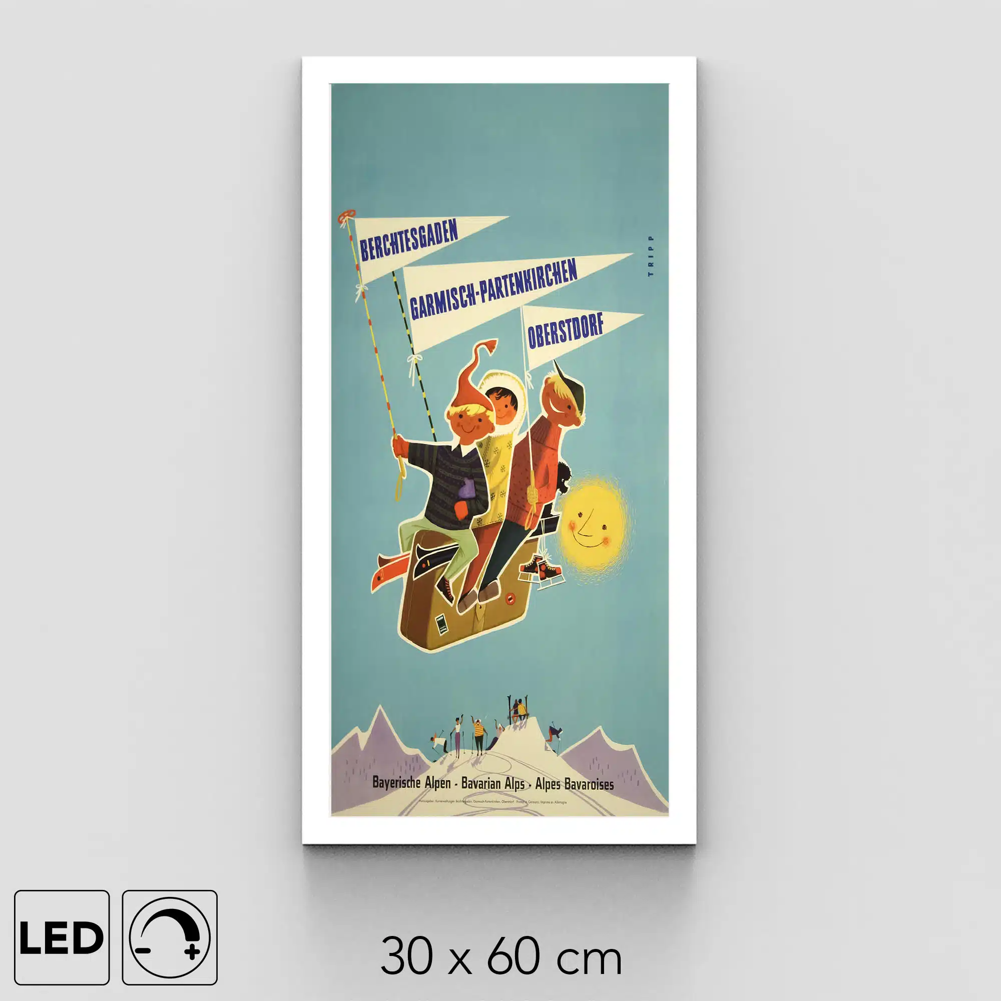 Applique murale Alpes bavaroises