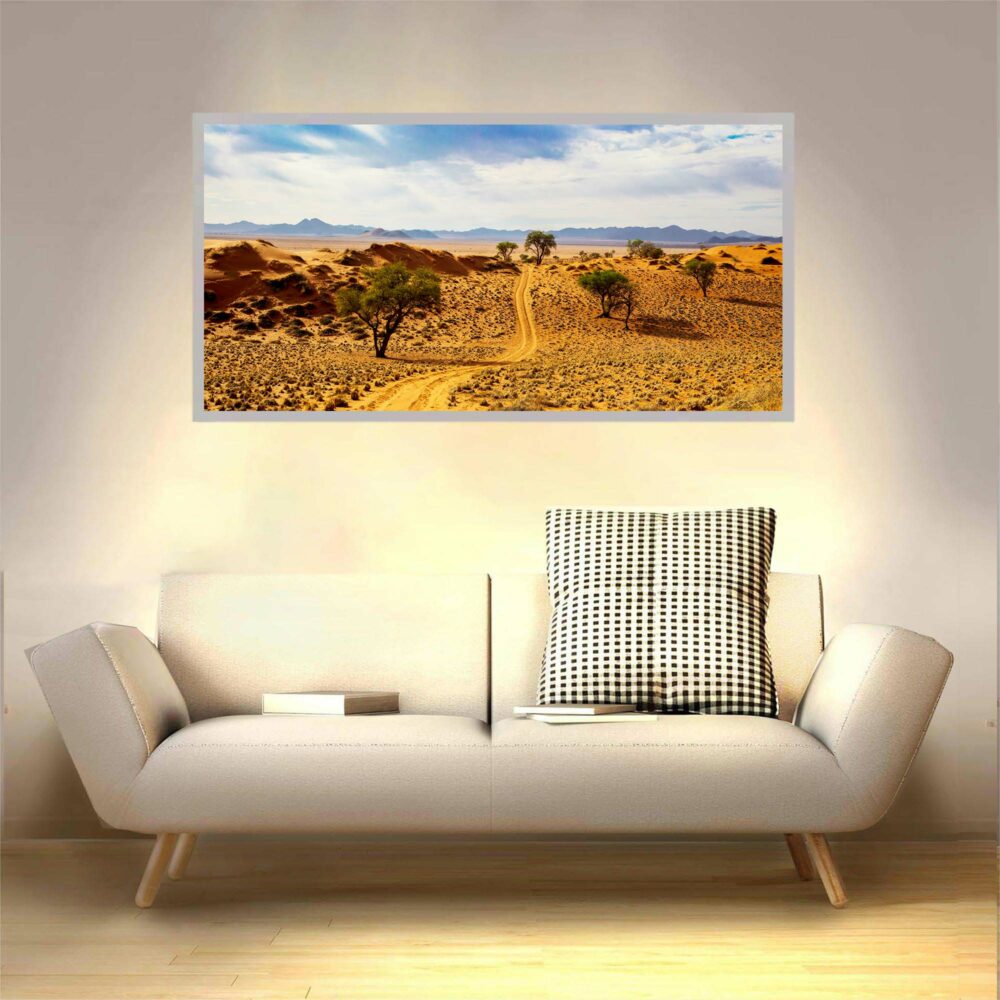 Applique murale Namibie allumée