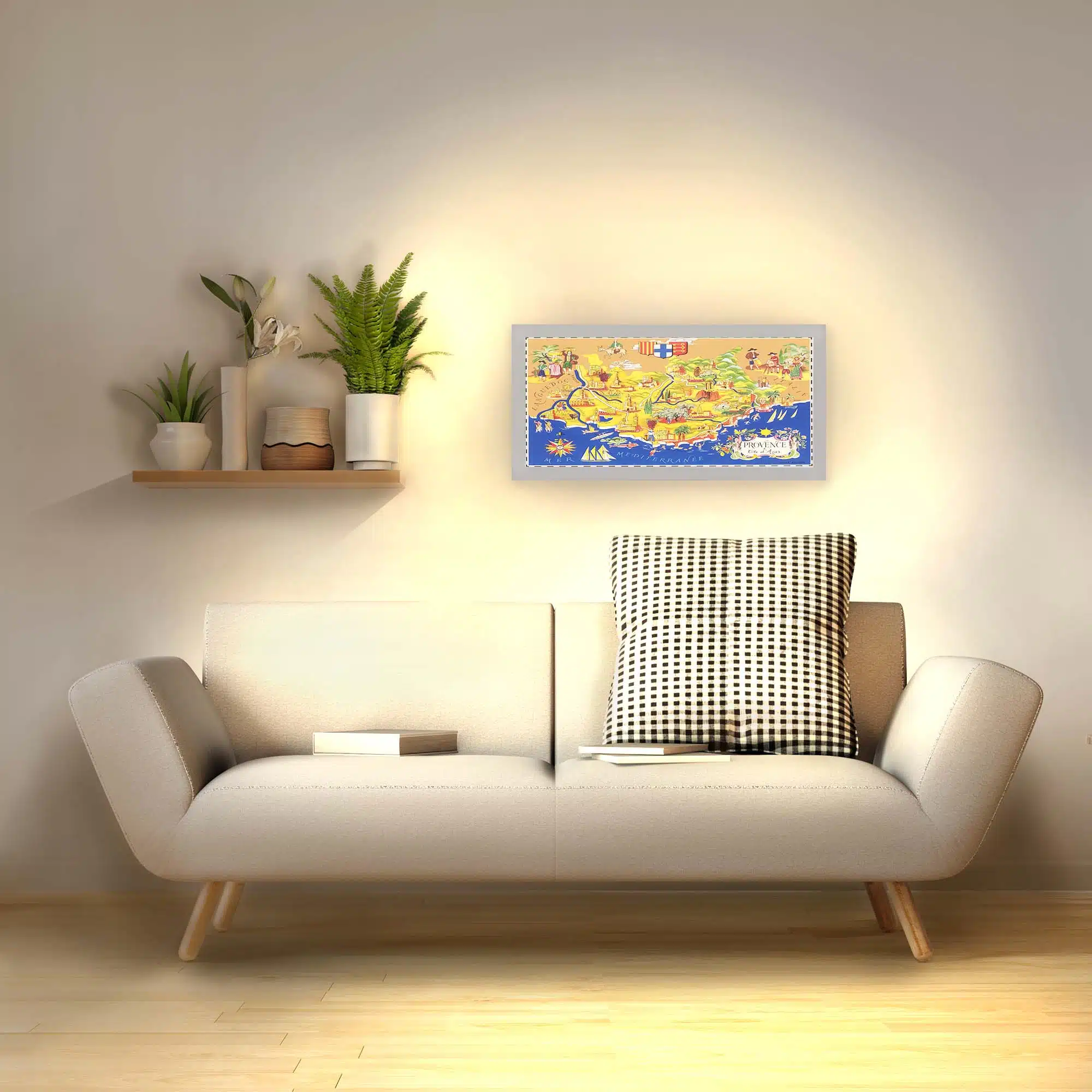 Applique murale Provence allumée Applique murale Provence allumée