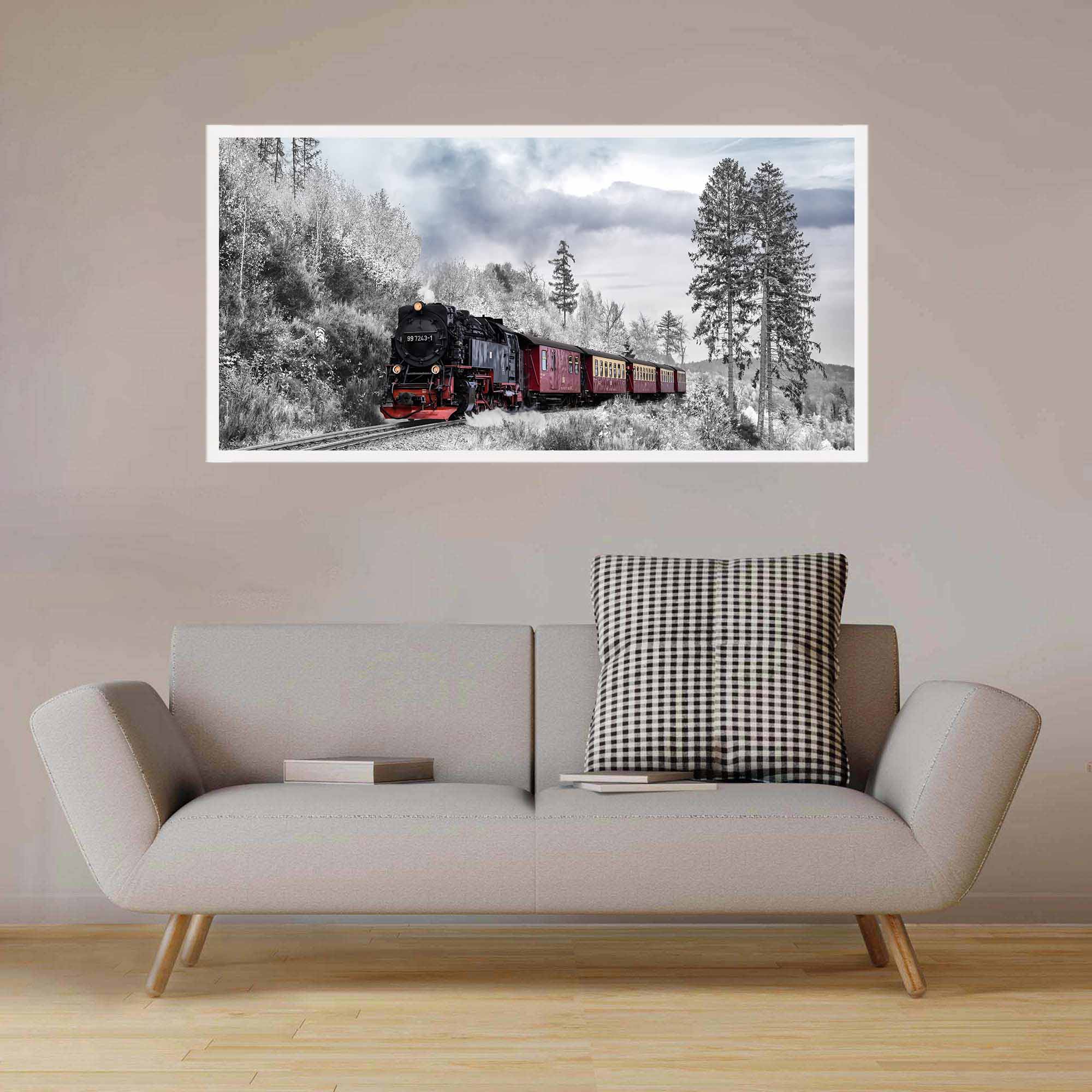 Applique murale train éteinte