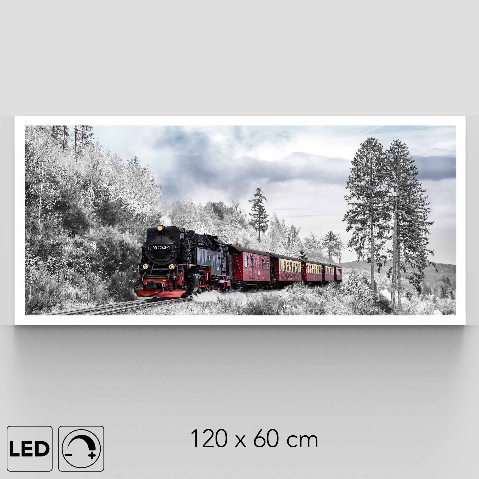 Applique murale train