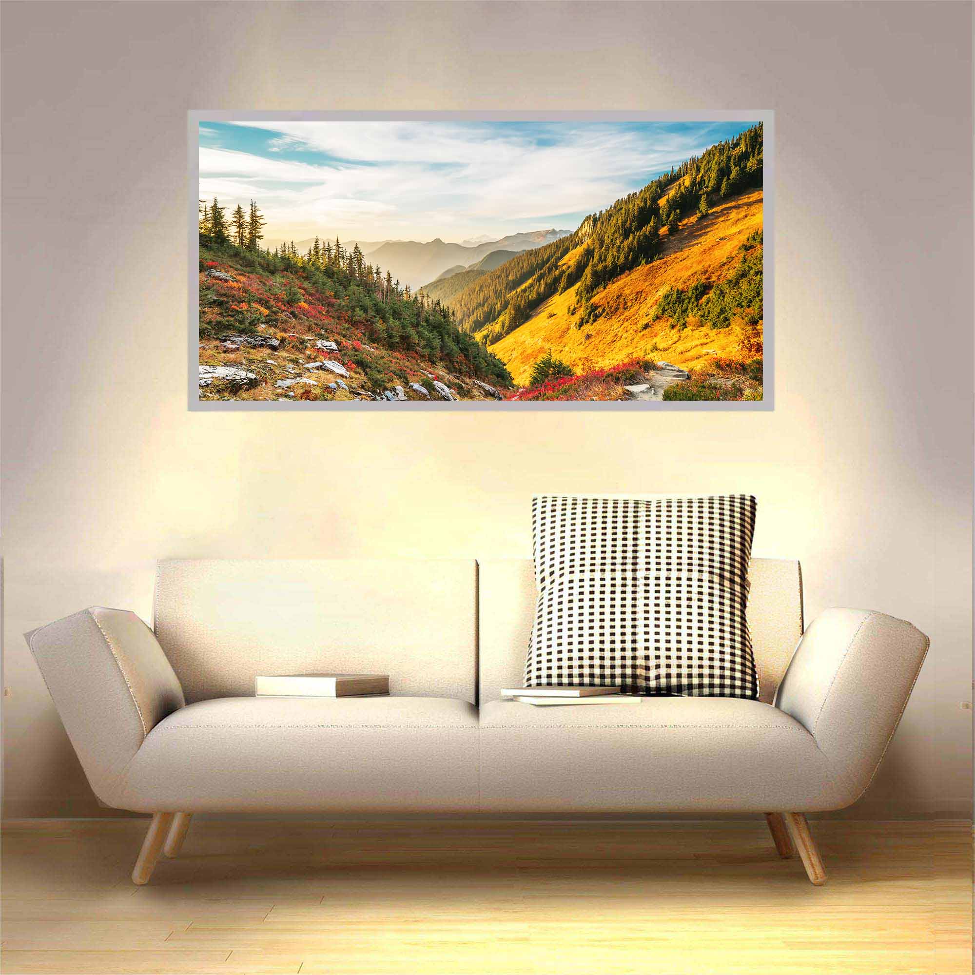 Applique murale versant allumée Applique murale versant allumée