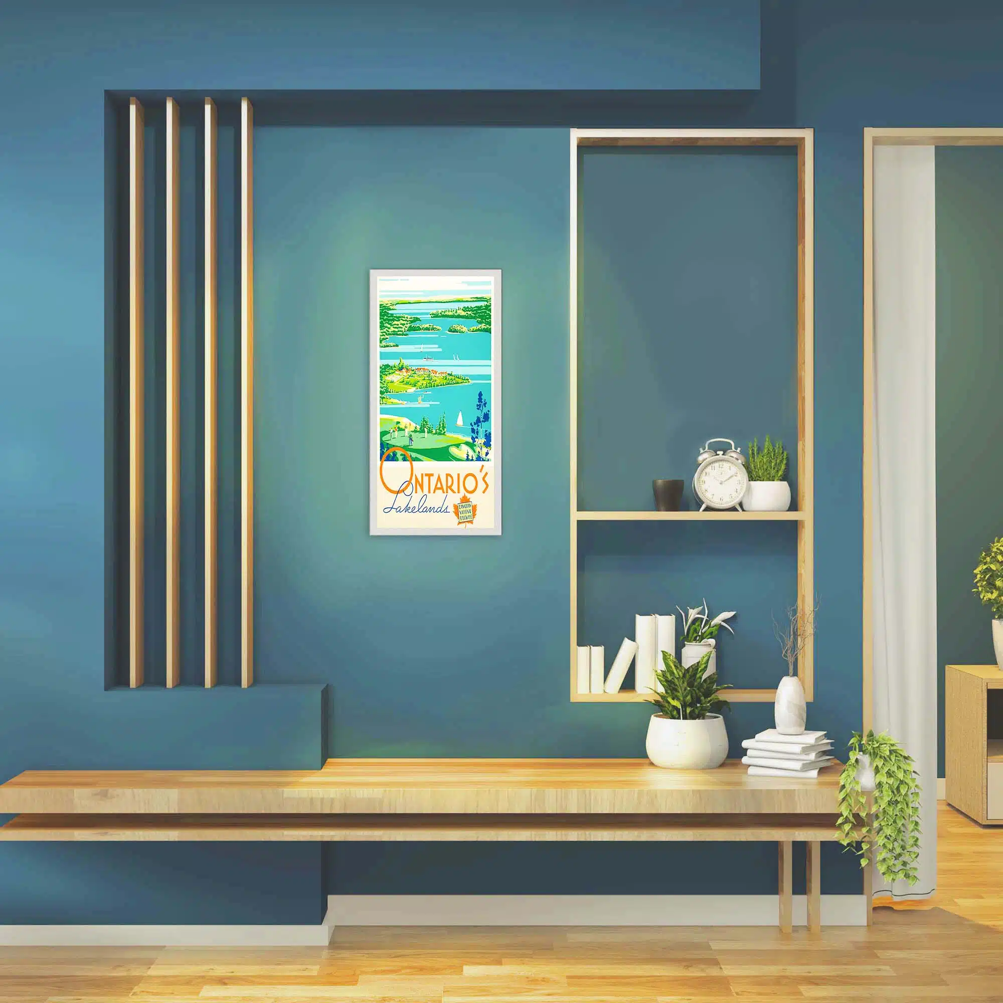 Applique murale Lac Ontario allumée Applique murale Lac Ontario allumée