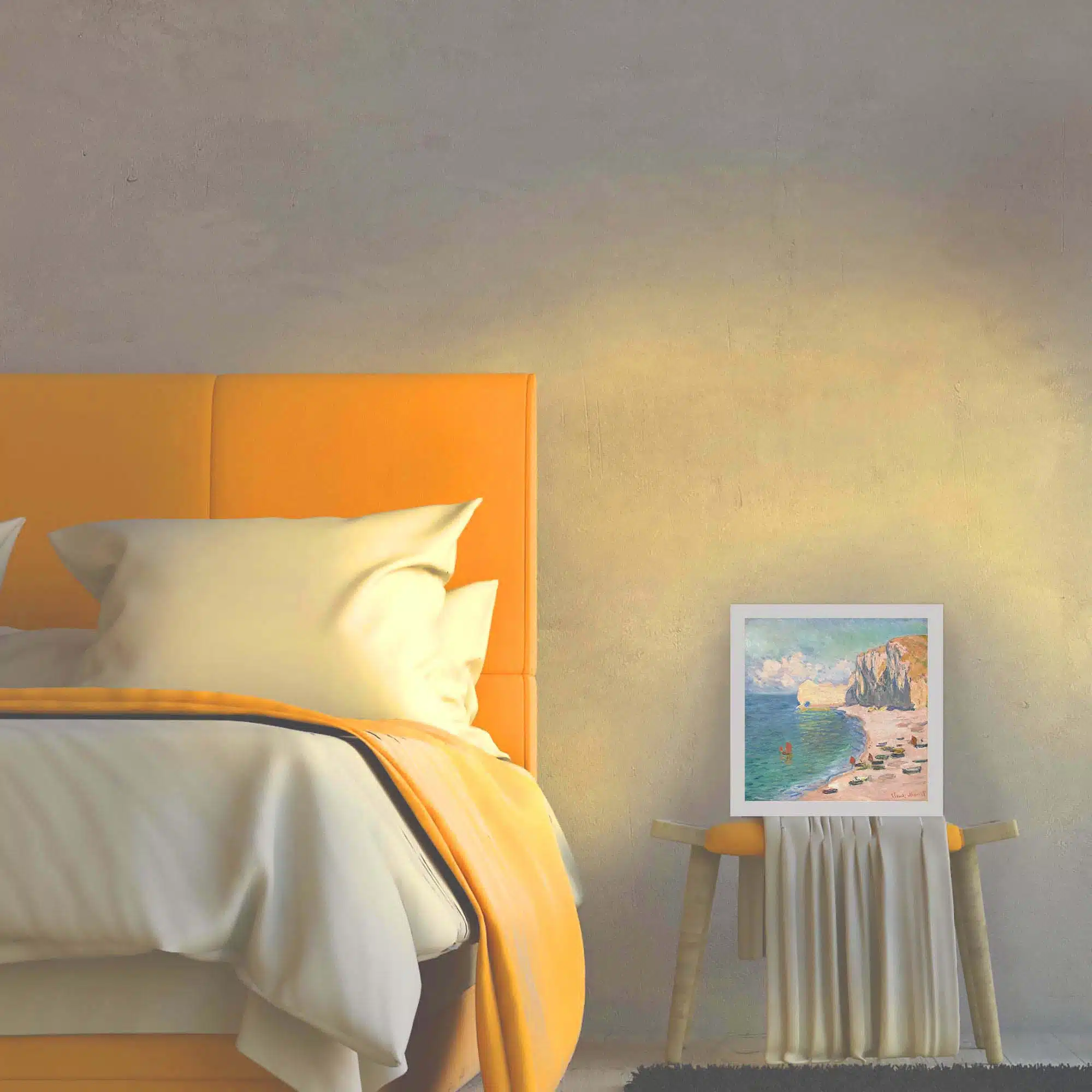 Lampe Étretat allumée