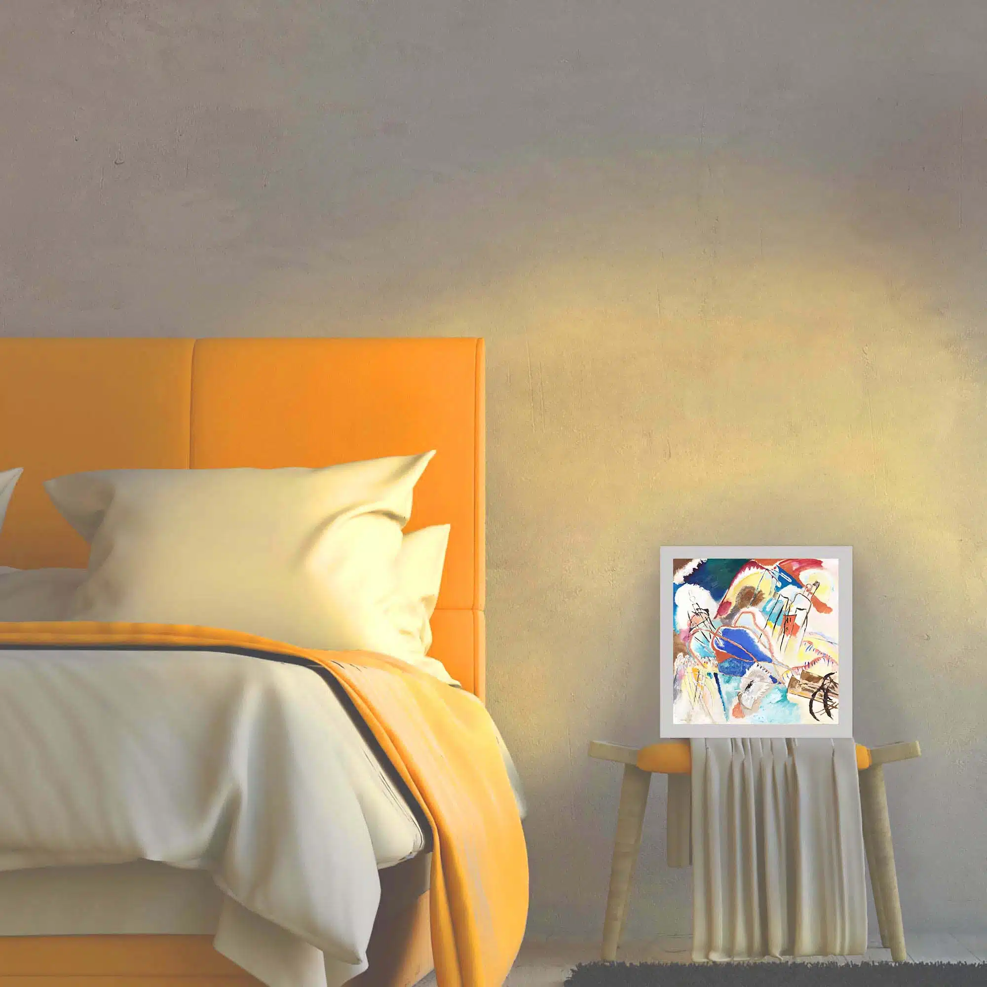 Lampe improvisation allumée