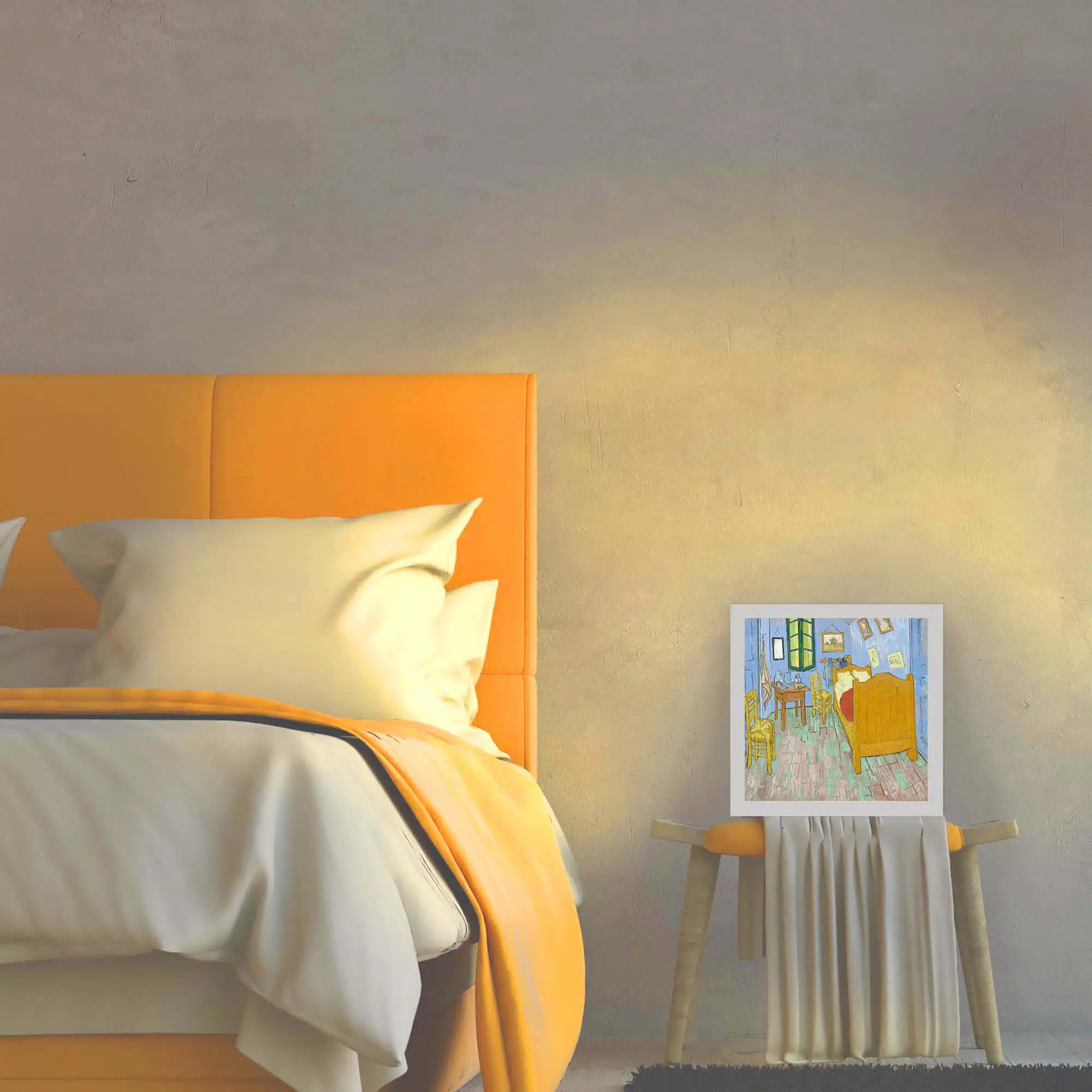 Lampe la chambre allumée