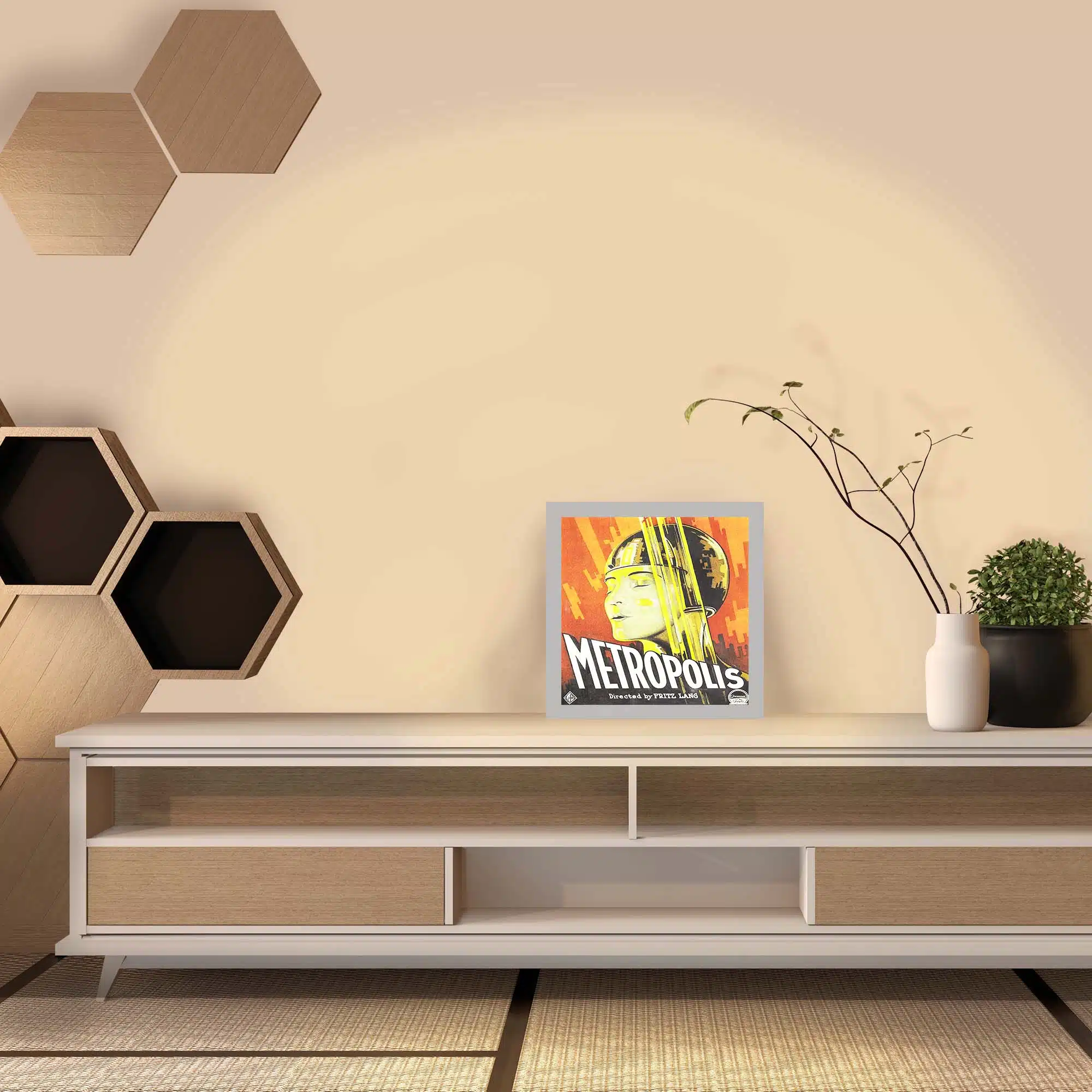 Lampe metropolis allumée