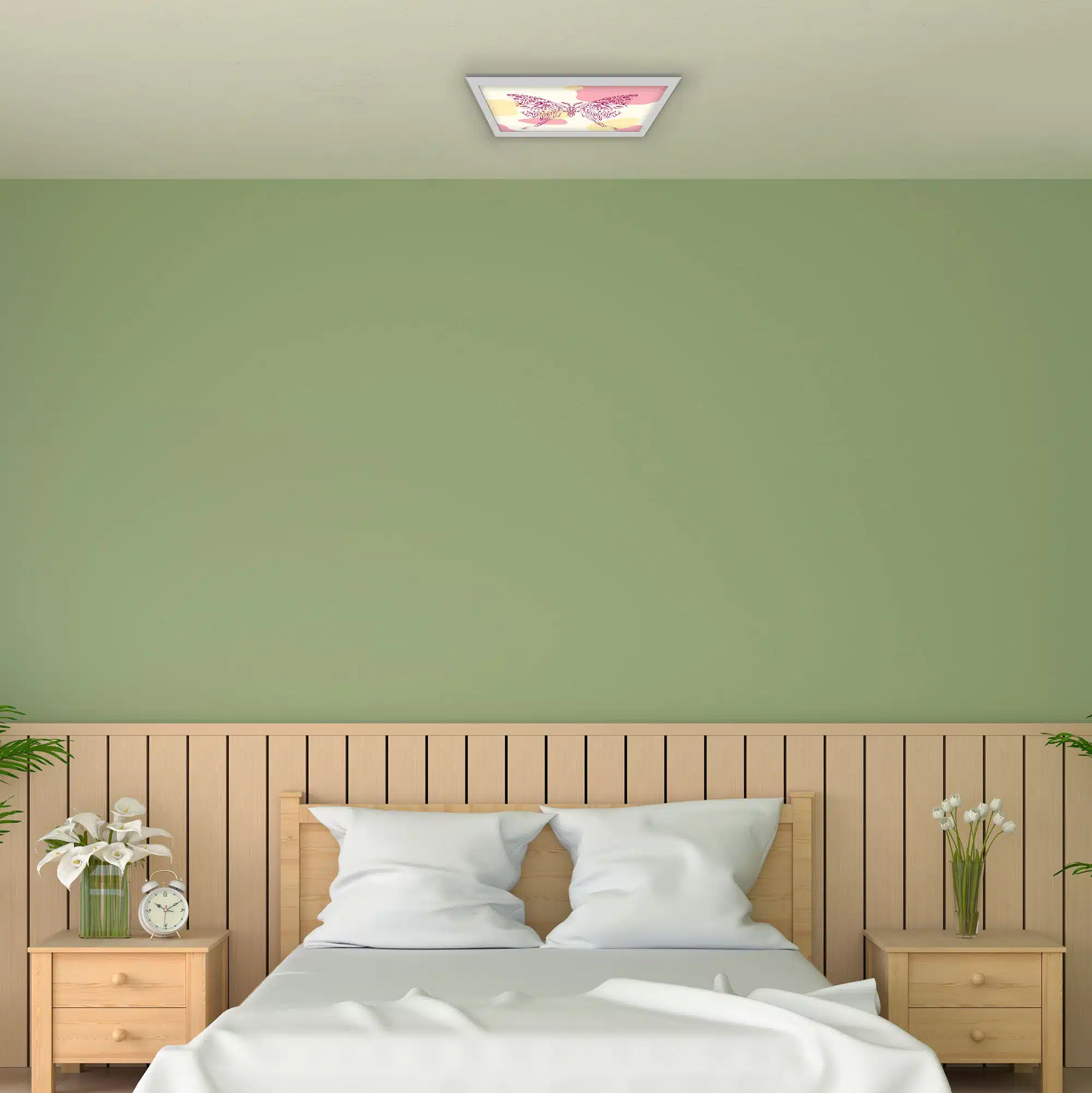 Plafonnier papillon lune éteint Plafonnier papillon lune éteint