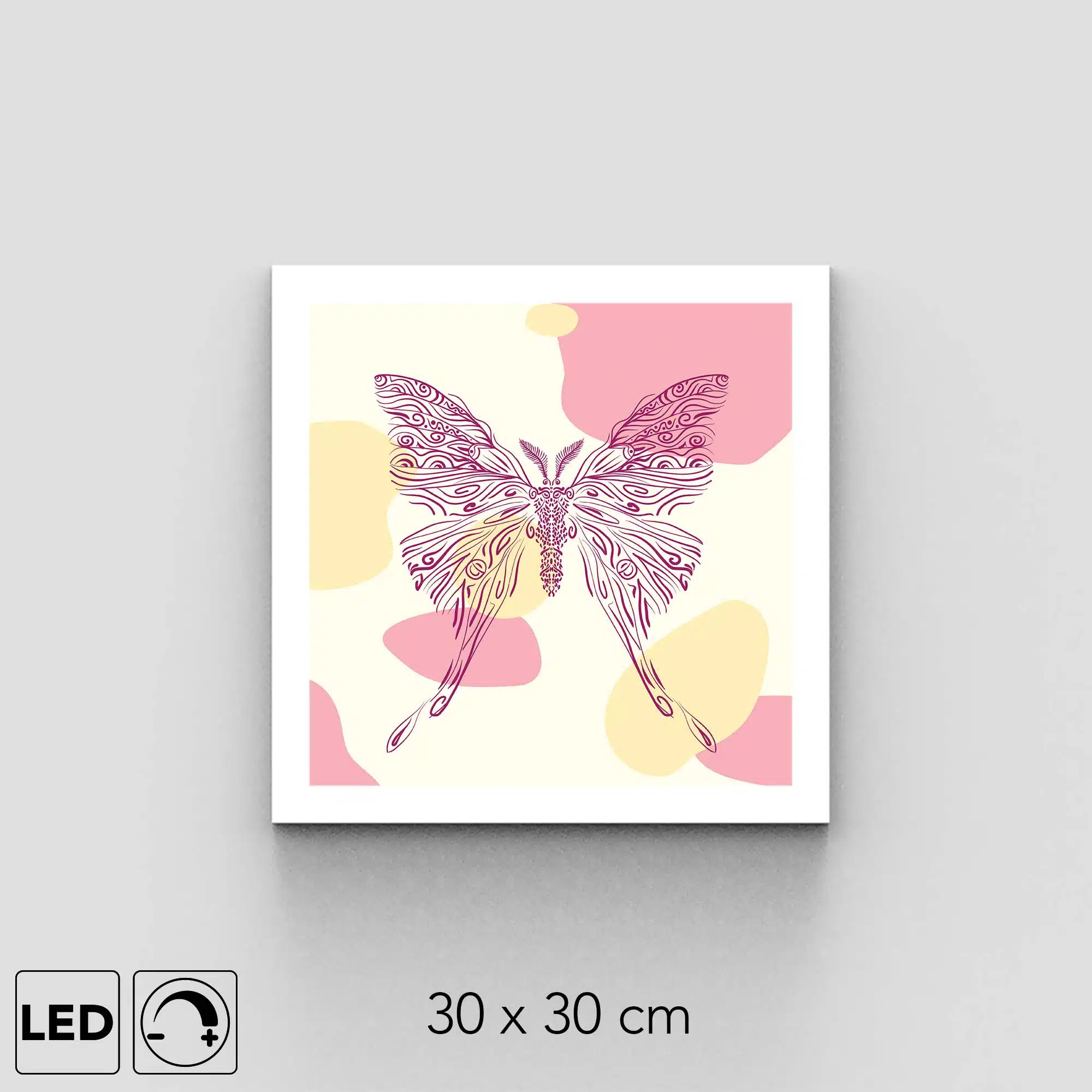 Plafonnier papillon lune présentation Plafonnier papillon lune présentation