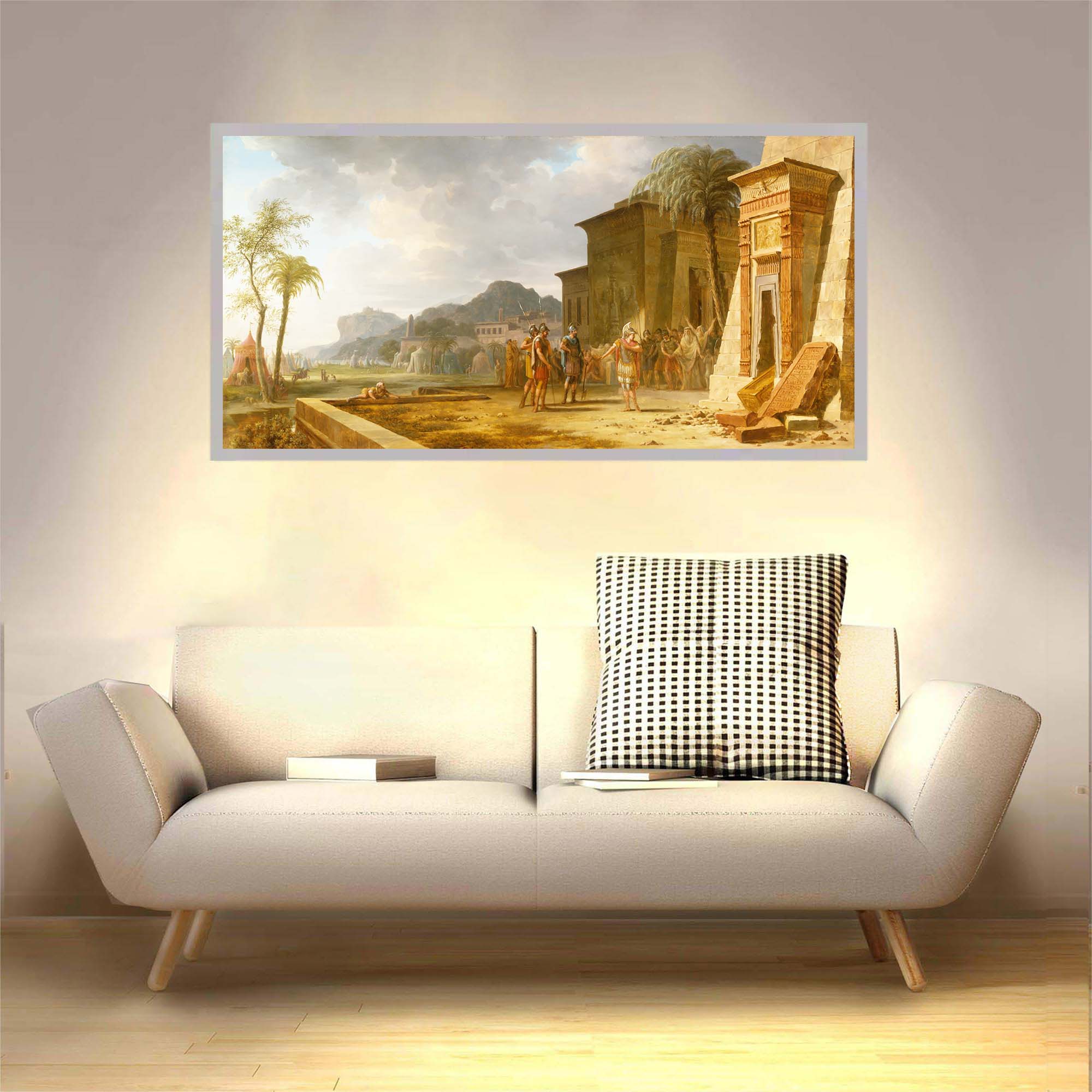 Applique murale Alexandre le Grand allumée