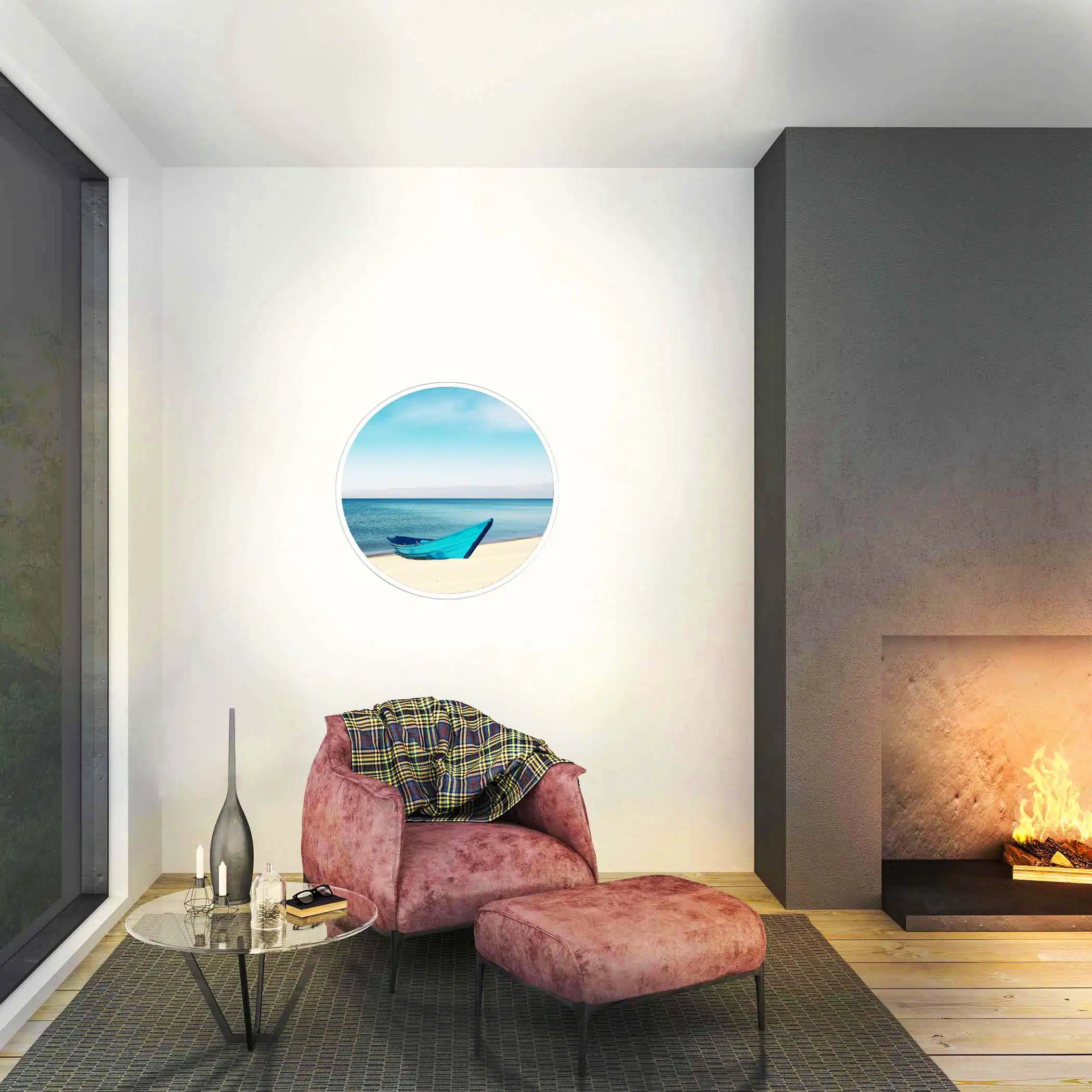 Applique murale embarcation allumée Applique murale embarcation allumée