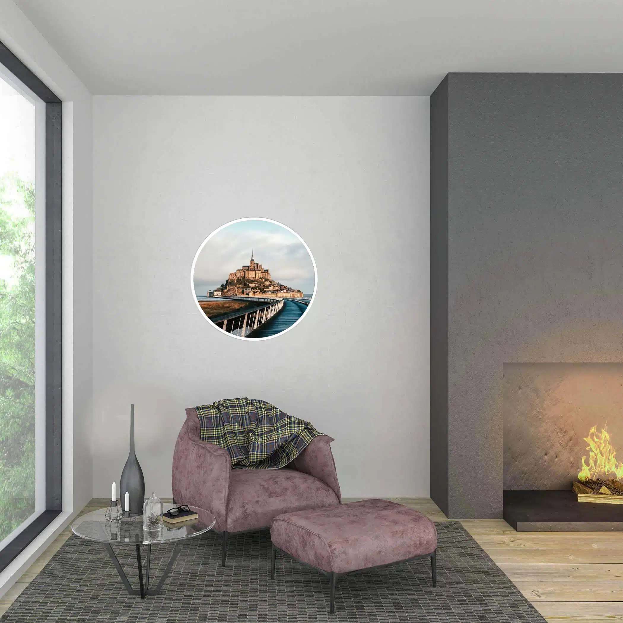 Applique murale Mont-Saint-Michel éteinte