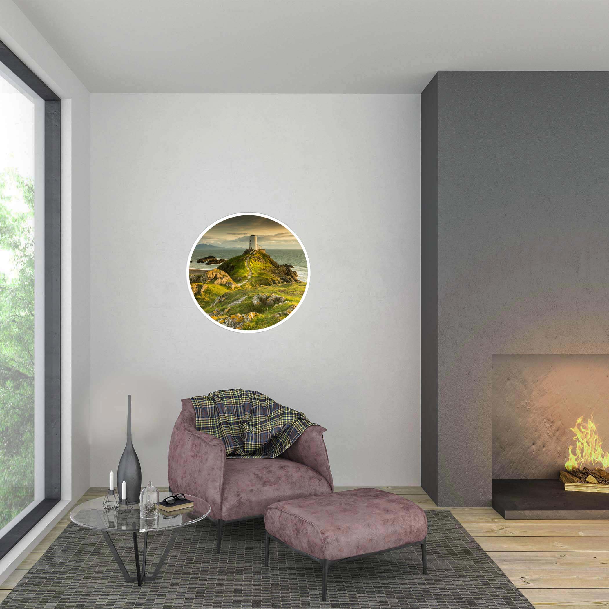 Applique murale phare Llanddwyn éteinte