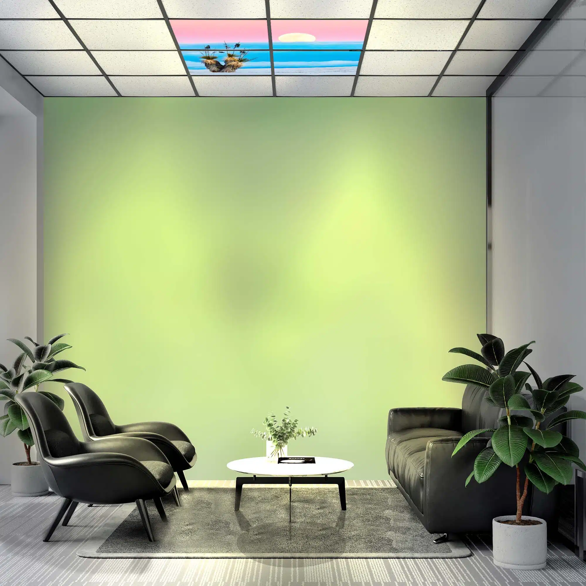 Panneau LED désert lunaire allumé Panneau LED désert lunaire allumé