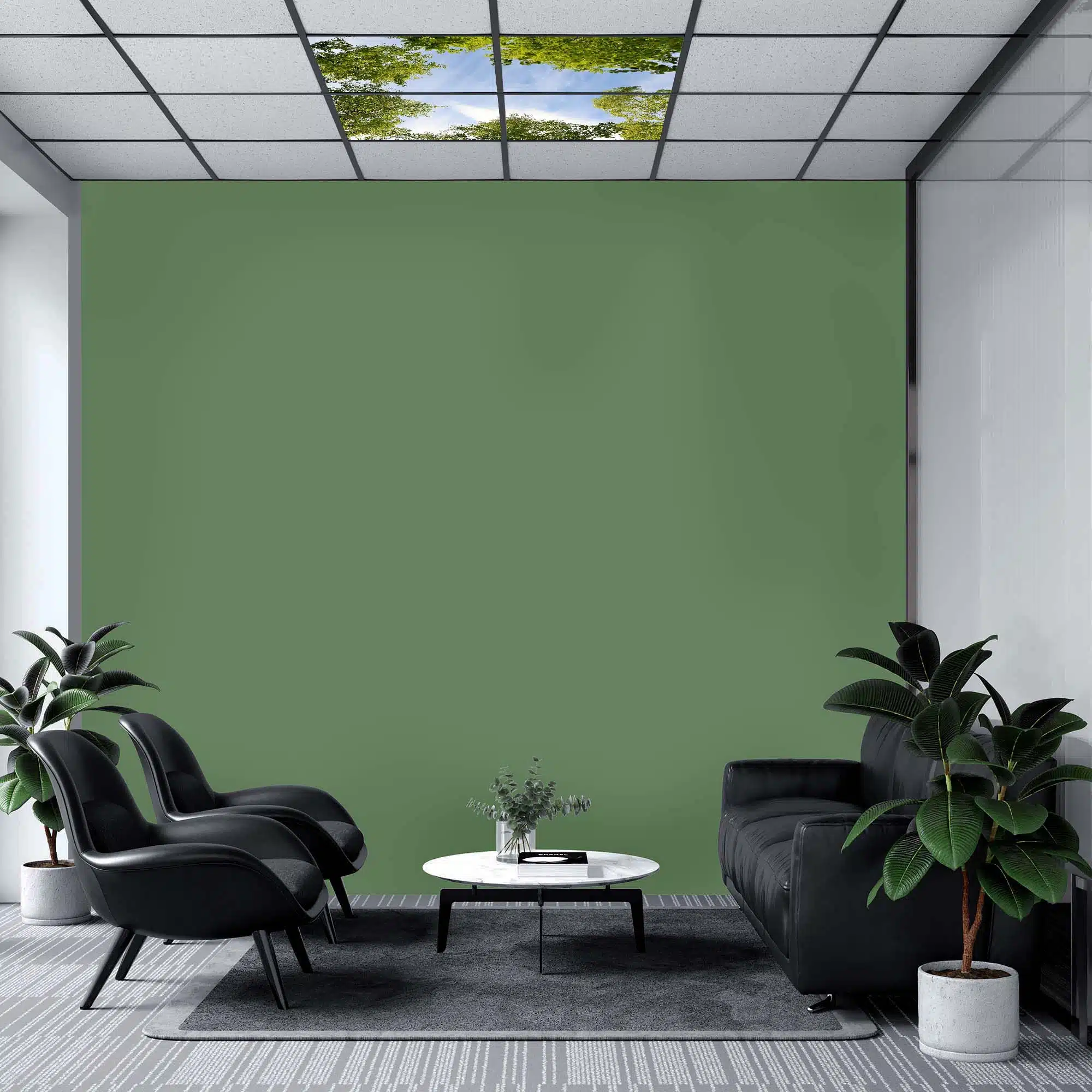 Panneau LED trouée forestière éteint